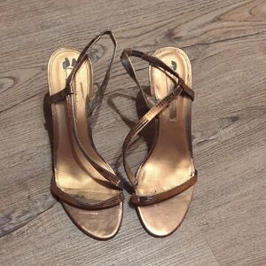 Bandolino Brown Heeled Shoes with Classic Design